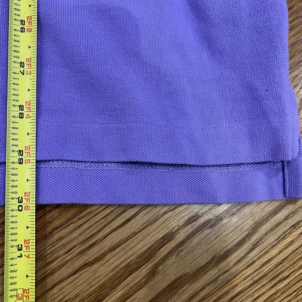 Polo‎ Ralph Lauren Mens Polo Shirt Extra Large Purple Short Sleeve Green Pony